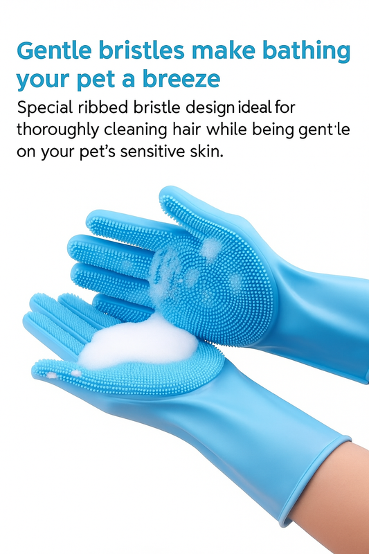Gentle Pet Grooming Gloves™